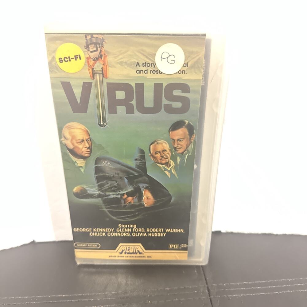 Virus 1984 VHS Media Home Entertainment Sci-Fi George Kennedy Glenn Ford